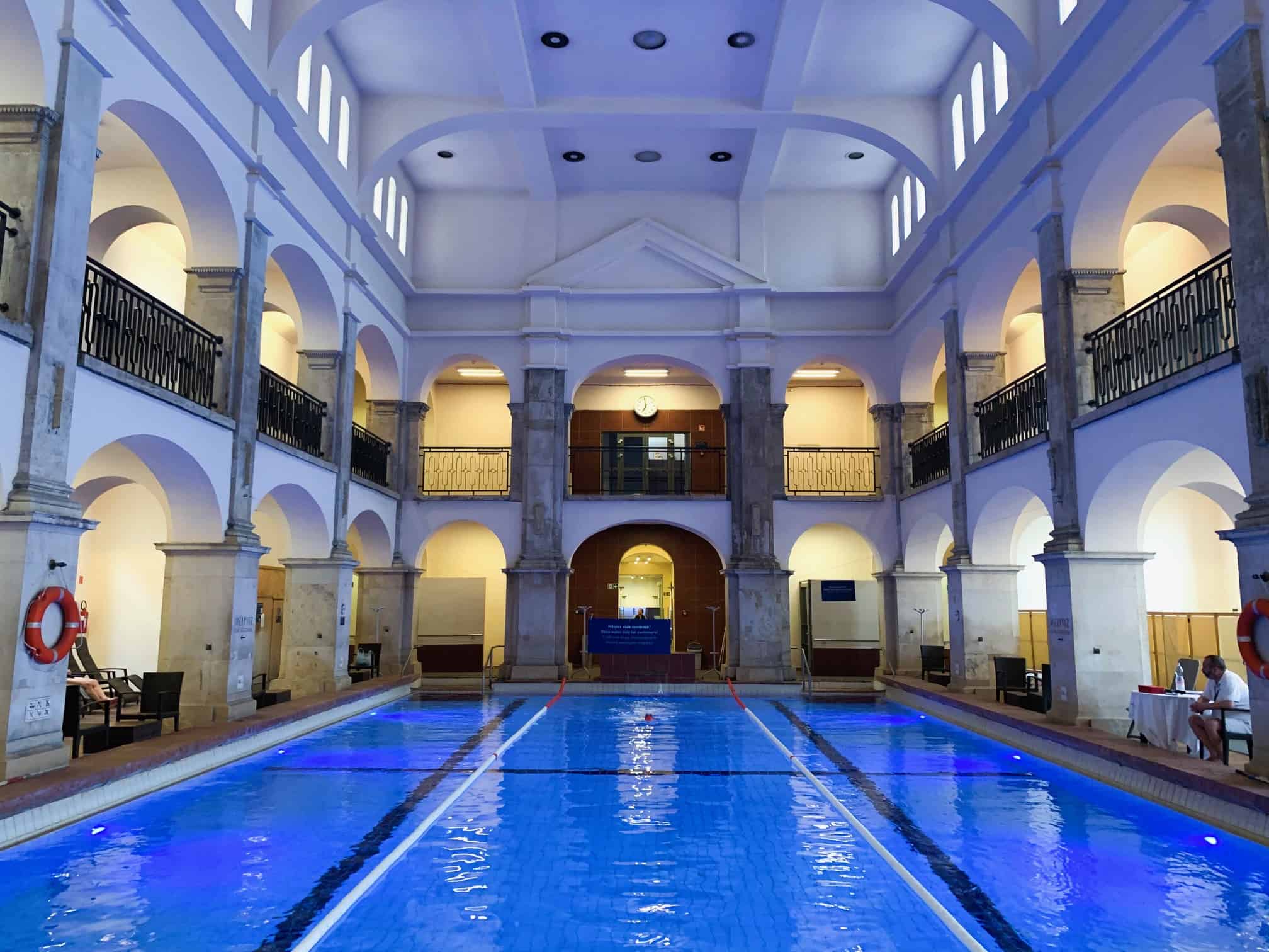 Rudas Baths Budapest main swimming pool
