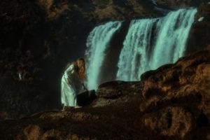 skogafoss waterfall top