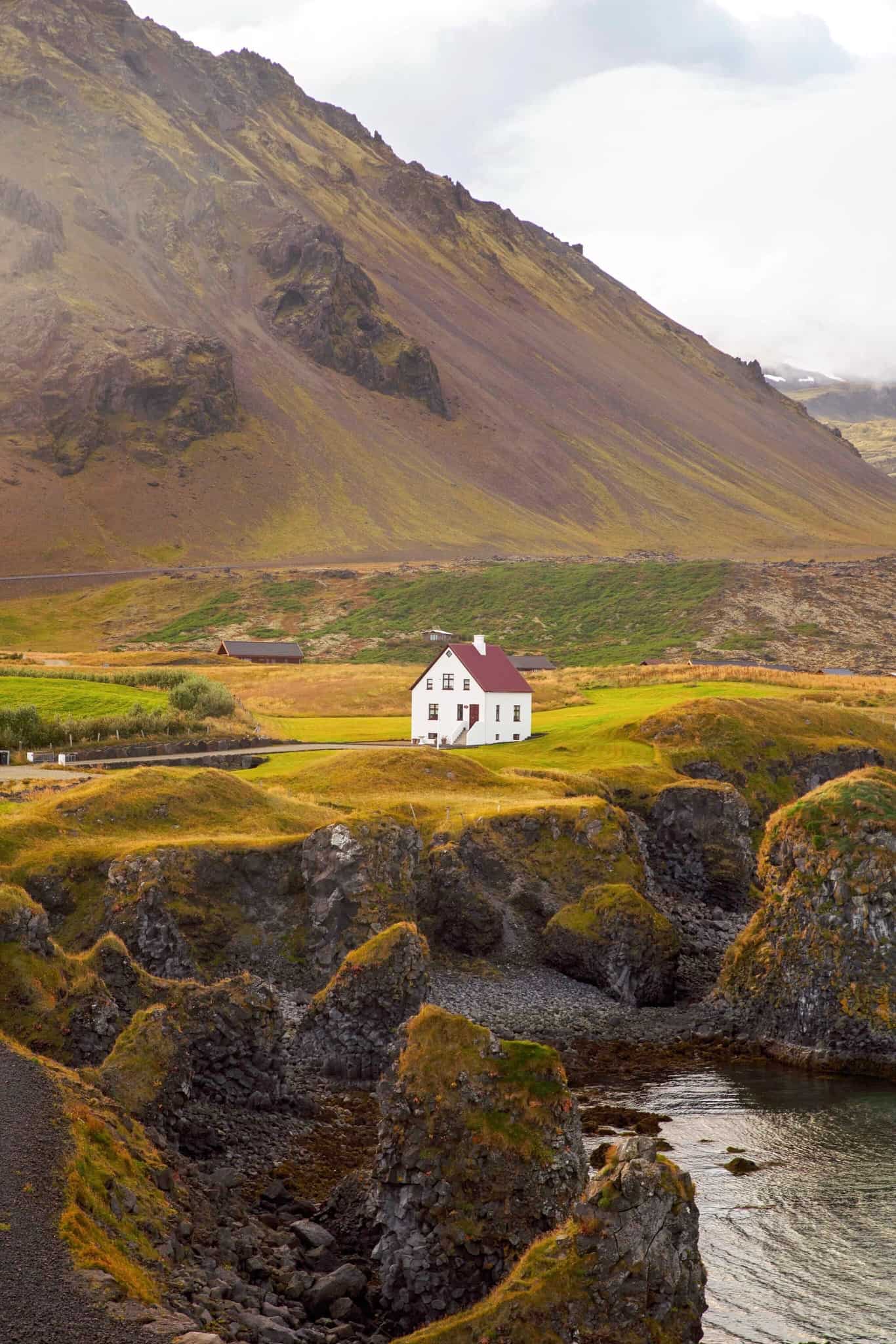 See the Arnarstapi House On The Snaefellsnes Peninsula