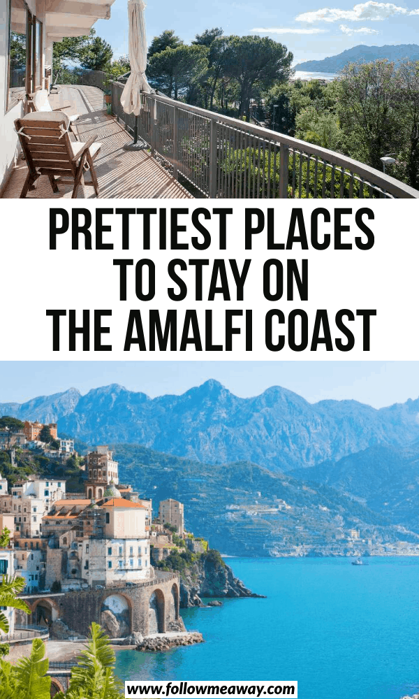 prettiest places to stay on the amalfi coast