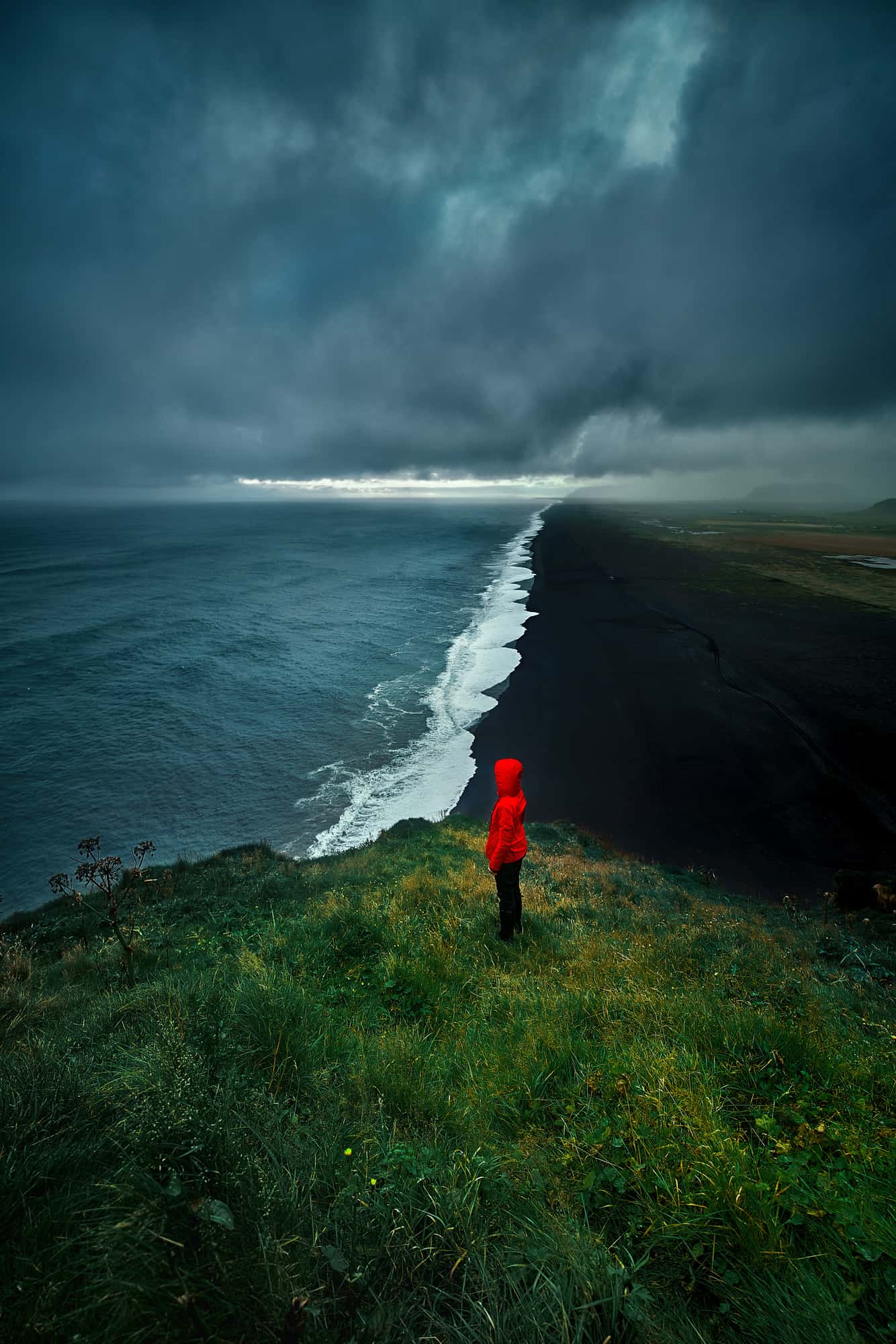Dyrholaey viewpoint in Iceland offers stunning black beach in Iceland views