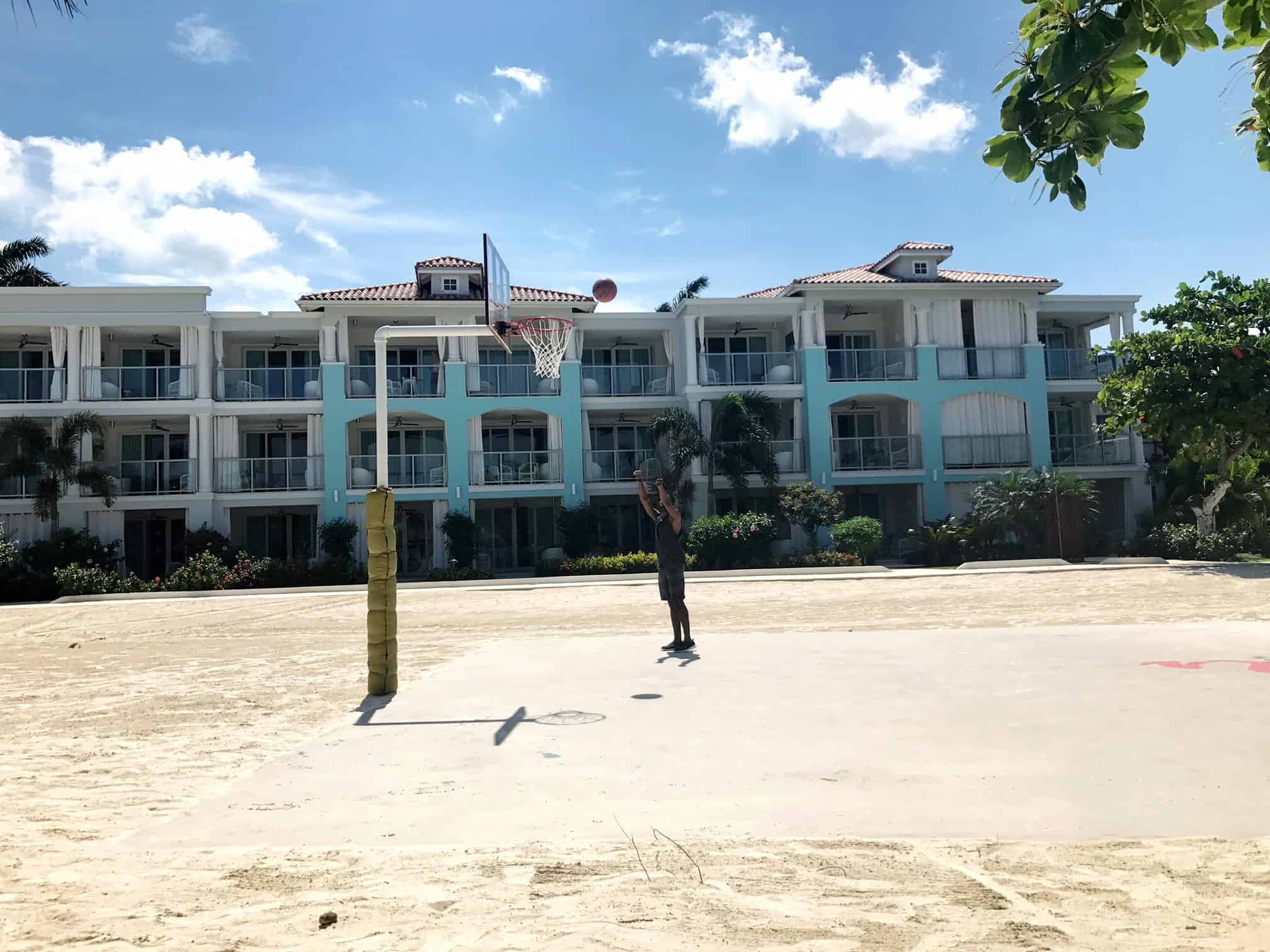 Sandals montego bay Jamaica Resort land based activities include basketball