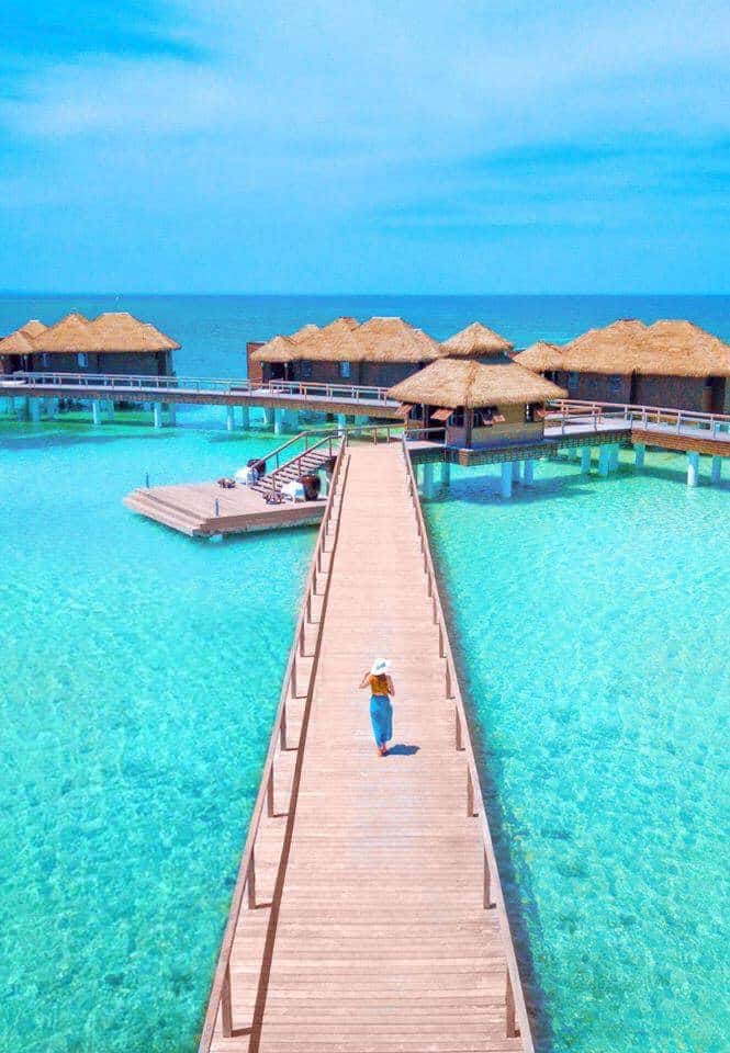 Overwater Bungalows In Montego Bay Jamaica at Sandals Royal Caribbean Resort 