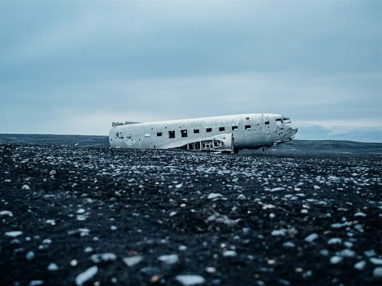 Hiking to Sólheimasandur Plane Crash in Iceland is one of the best hikes in Iceland for all levels