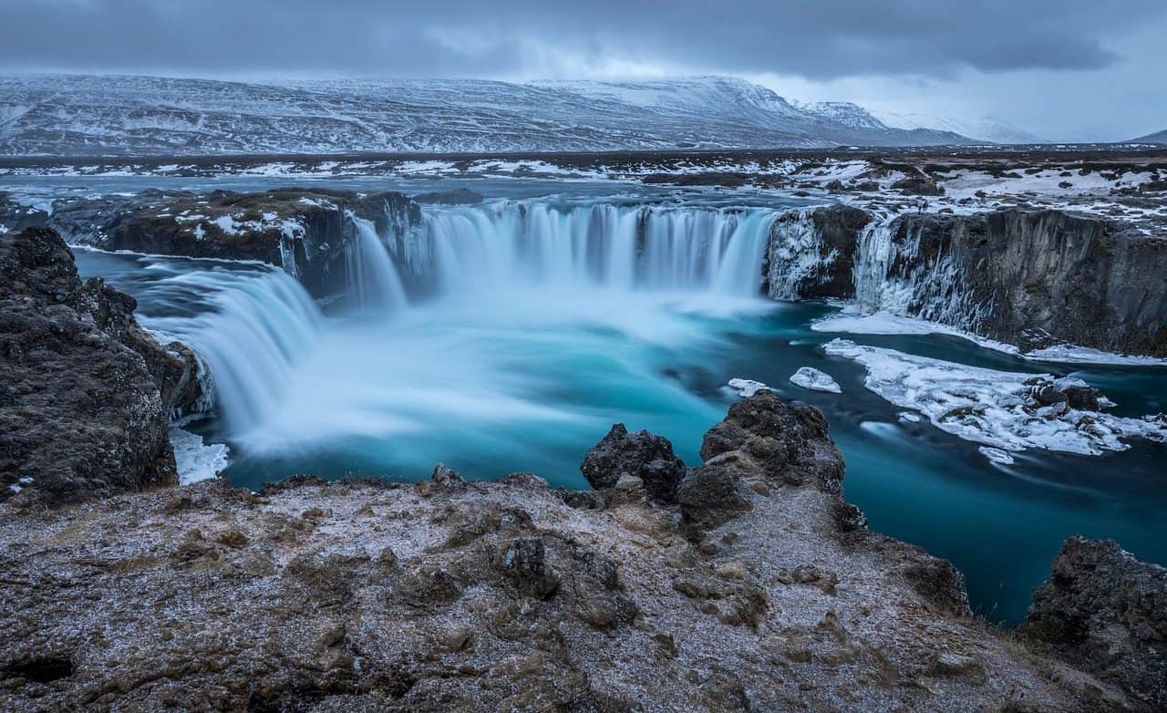godafoss waterfall photography in iceland