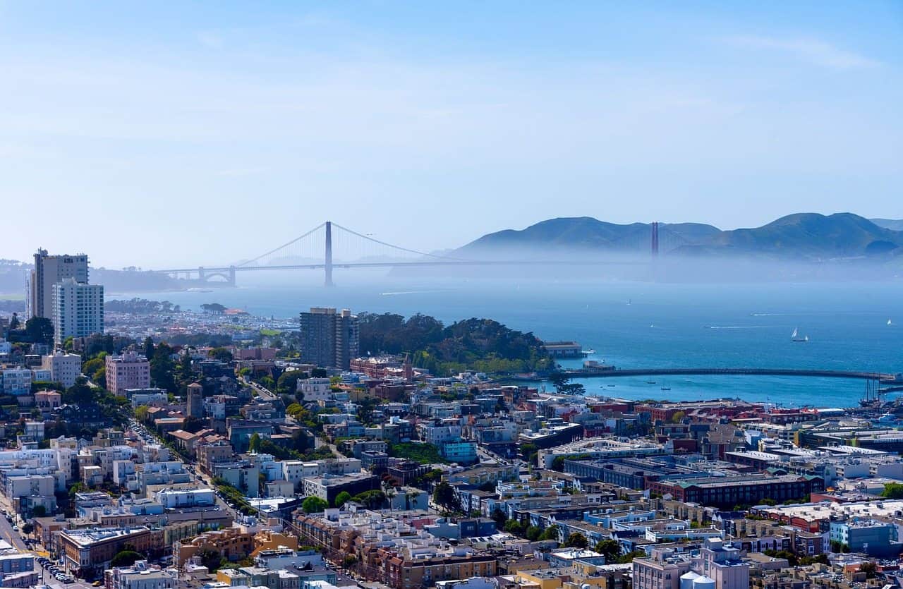 Centro de San Francisco en el Norte de California