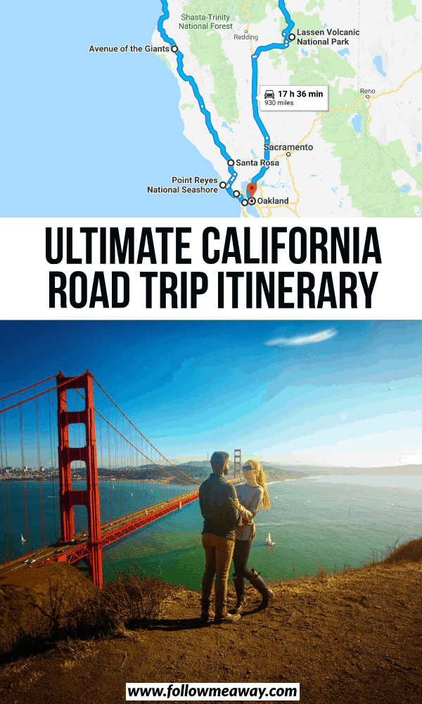 ultimate california road trip itinerary