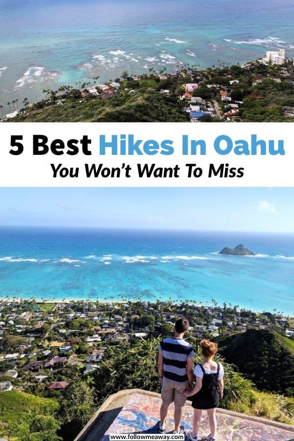 5 Best Hikes In Oahu For All Skill Levels will help you plan your trip to Oahu Hawaii. If you are looking for things to do in Oahu, these best hikes in Oahu Hawaii will be perfect for you! #hawaii #oahu #hikes #itinerary 