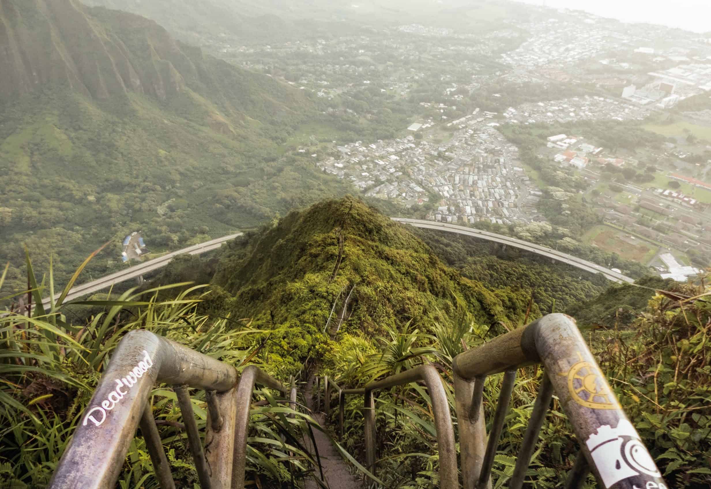 Stairway To Heaven And Haiku Stairs are one of the best hikes in Hawaii