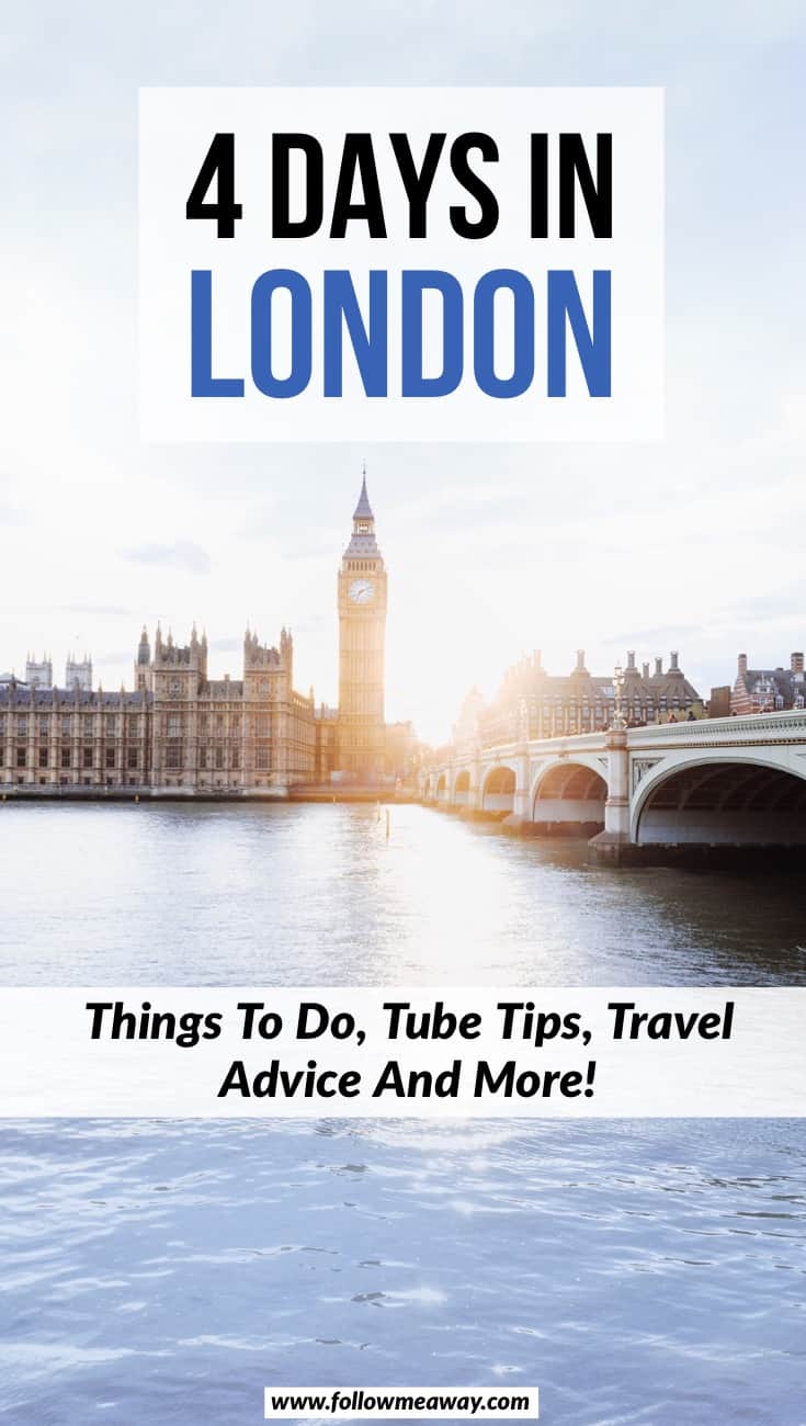 The Best 4 Day London Itinerary For First Time Visitors | Things to do in London | London travel tips | london itinerary in 4 days | london in 4 days | long weekend in london | london travel tips on your first visit #london #travel #england 