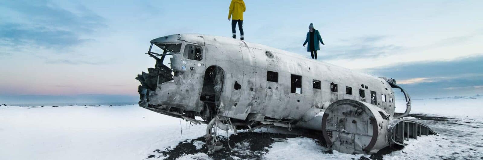 Visit the plane wreck for best things to do in iceland in winter