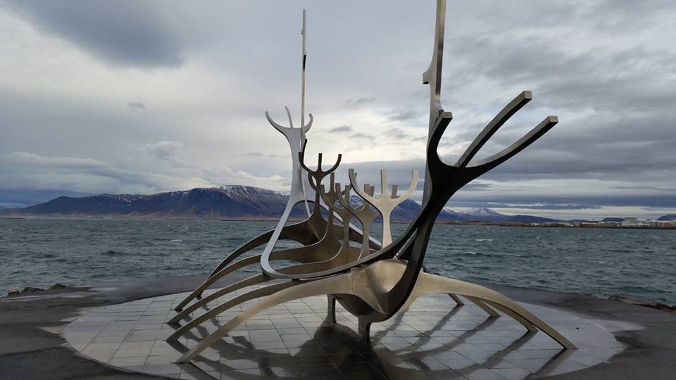 visit the sun voyager sculpture for what to do in iceland in winter