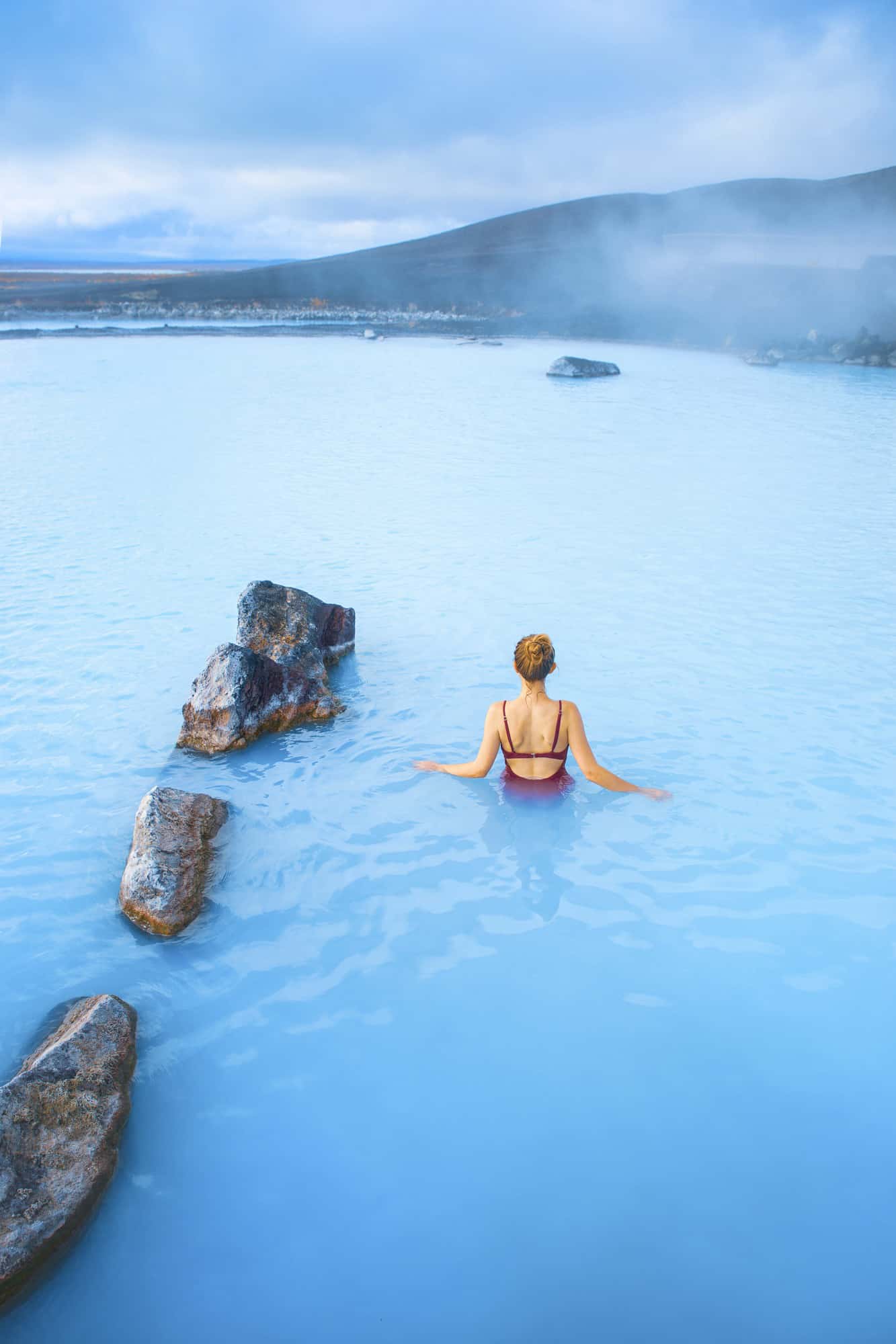 Myvatn Nature Baths In Iceland are known as the blue lagoon Iceland of the North. They are one of the best hot springs in Iceland