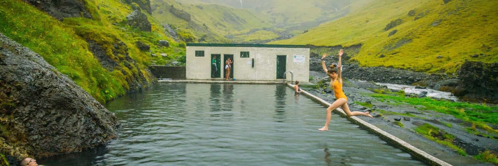 seljavallalaug hot springs is one of the best hot springs in Iceland to swim in