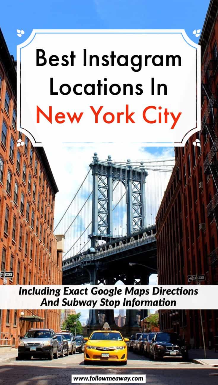Best Instagram Locations In New York City | 10 Best NYC Photography Locations And Where To Find Them | NYC Instagram spots | photography locations in NYC for Instagram | DUMBO NYC | new york city travel tips 