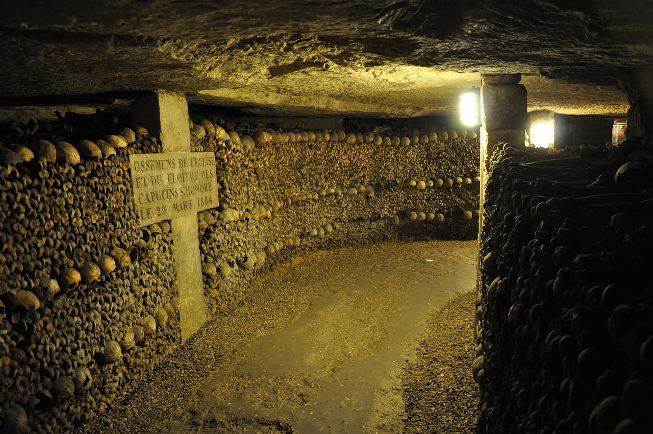 see the catacombs in paris during your paris itinerary 