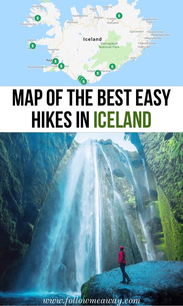Best Easy Hikes In Iceland That Will Blow Your Mind | map of the best hikes in iceland | iceland travel tips | best things to do in iceland | hiking in iceland | what to do in iceland 