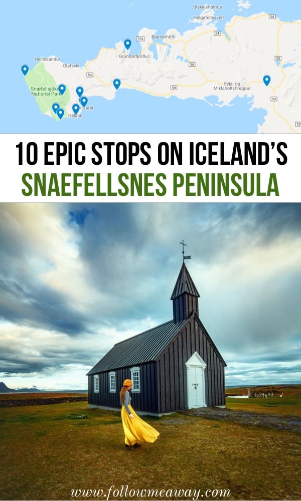 10 Epic Stops On The Snaefellsnes Peninsula And How To Find Them | Iceland travel tips | Top things to do in Iceland Snaefellsnes Peninsula | Traveling to Iceland's Snaefellsnes Peninsula | Budir Black Church Iceland | Iceland on a budget