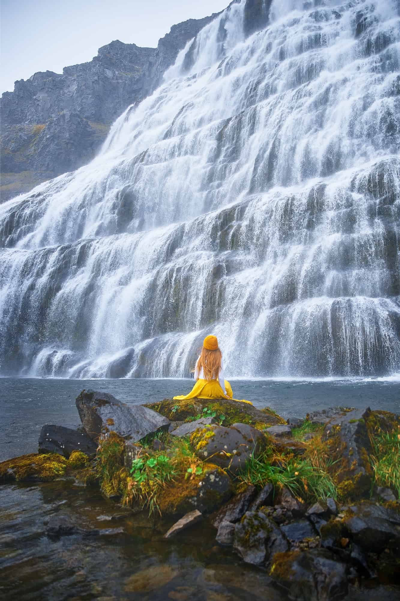 Dynjandi Waterfall in Iceland Westfjords 