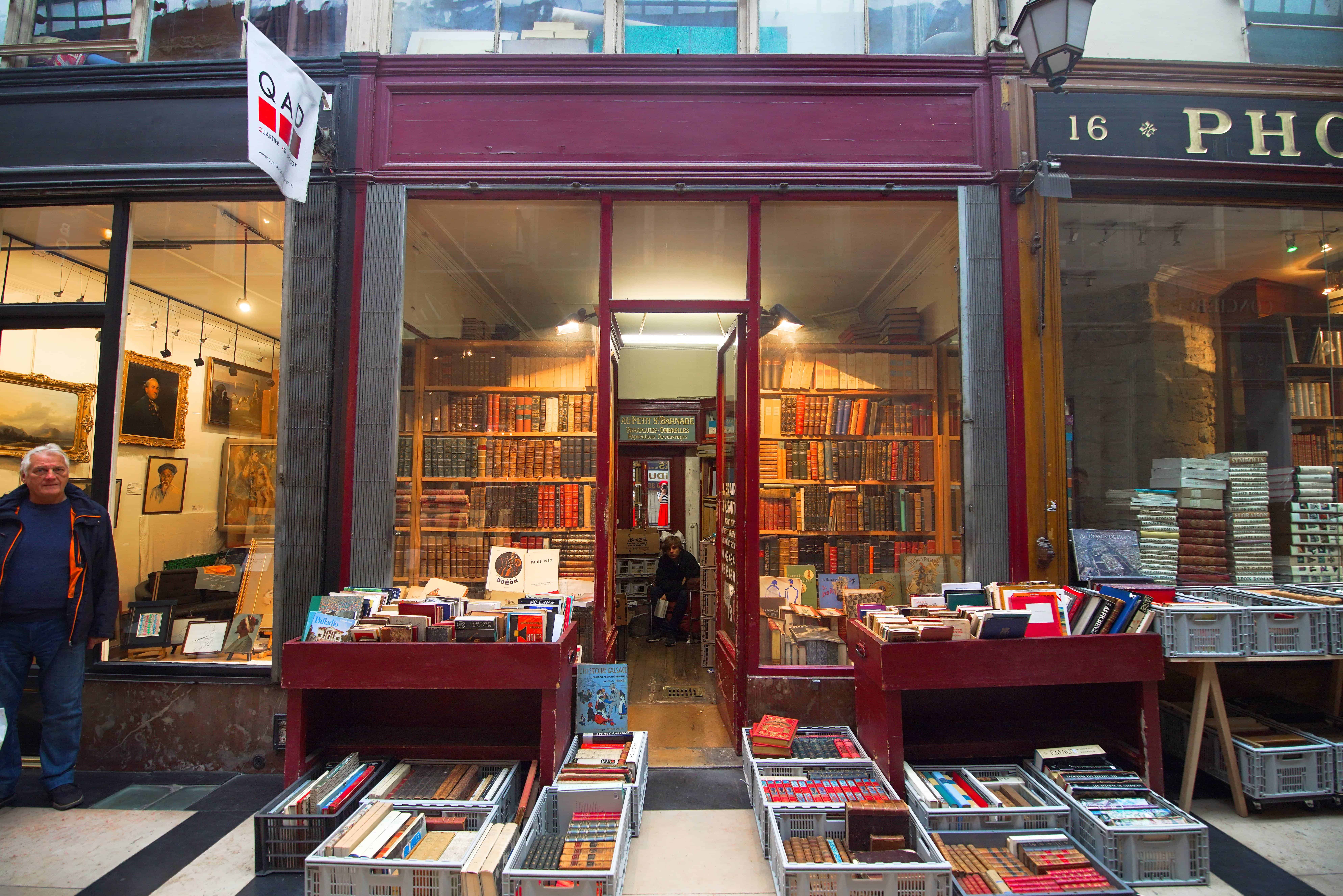 Passage Verdeau Bookstores are a popular shopping passage in Paris