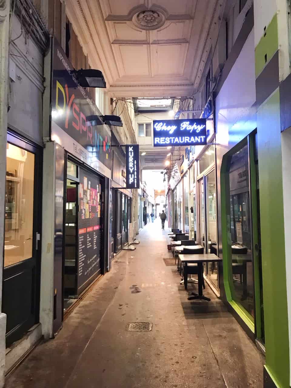 Passage du Ponceau is the covered passage where the locals go in Paris