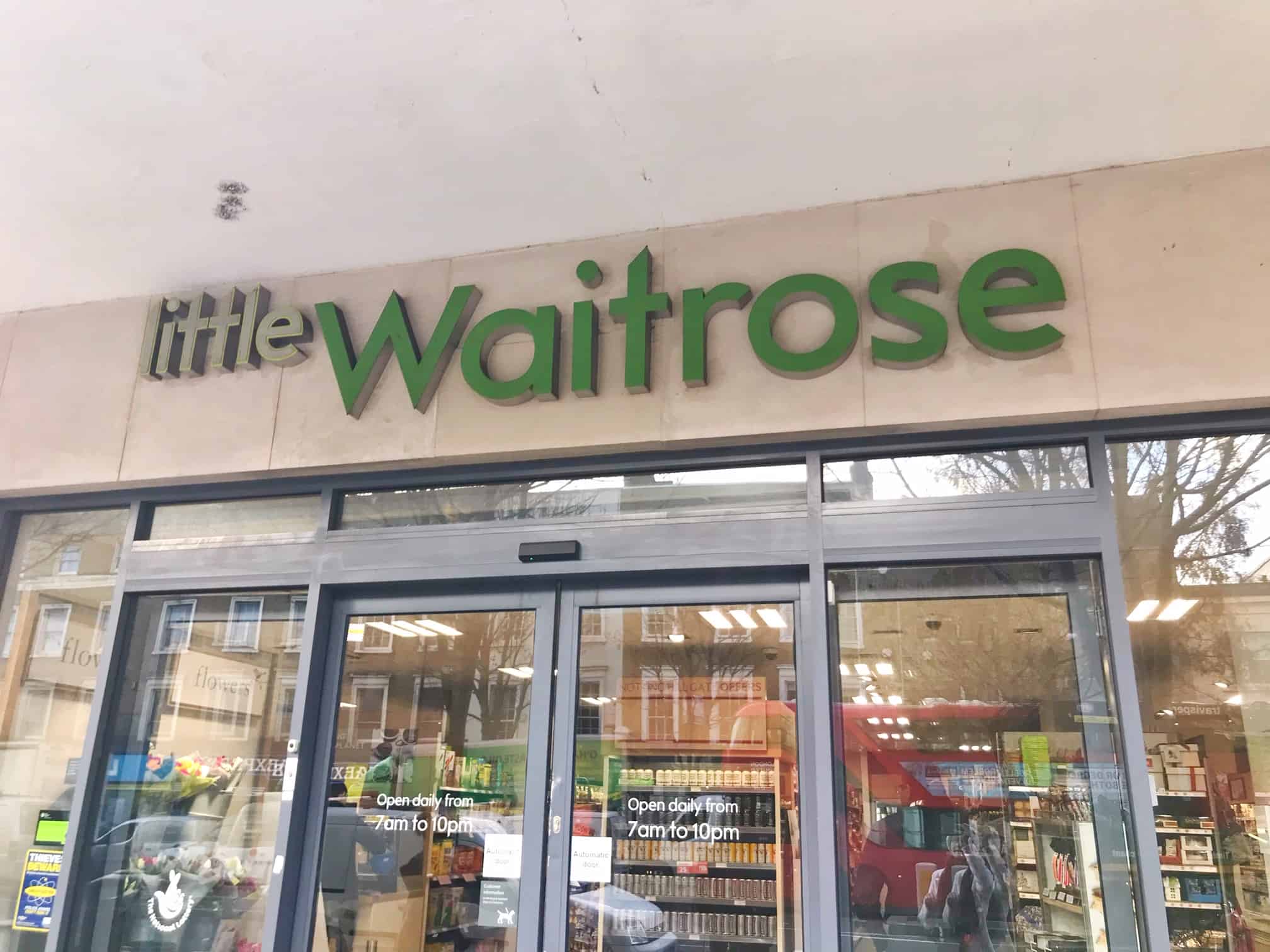Waitrose is a popular type of london grocery store