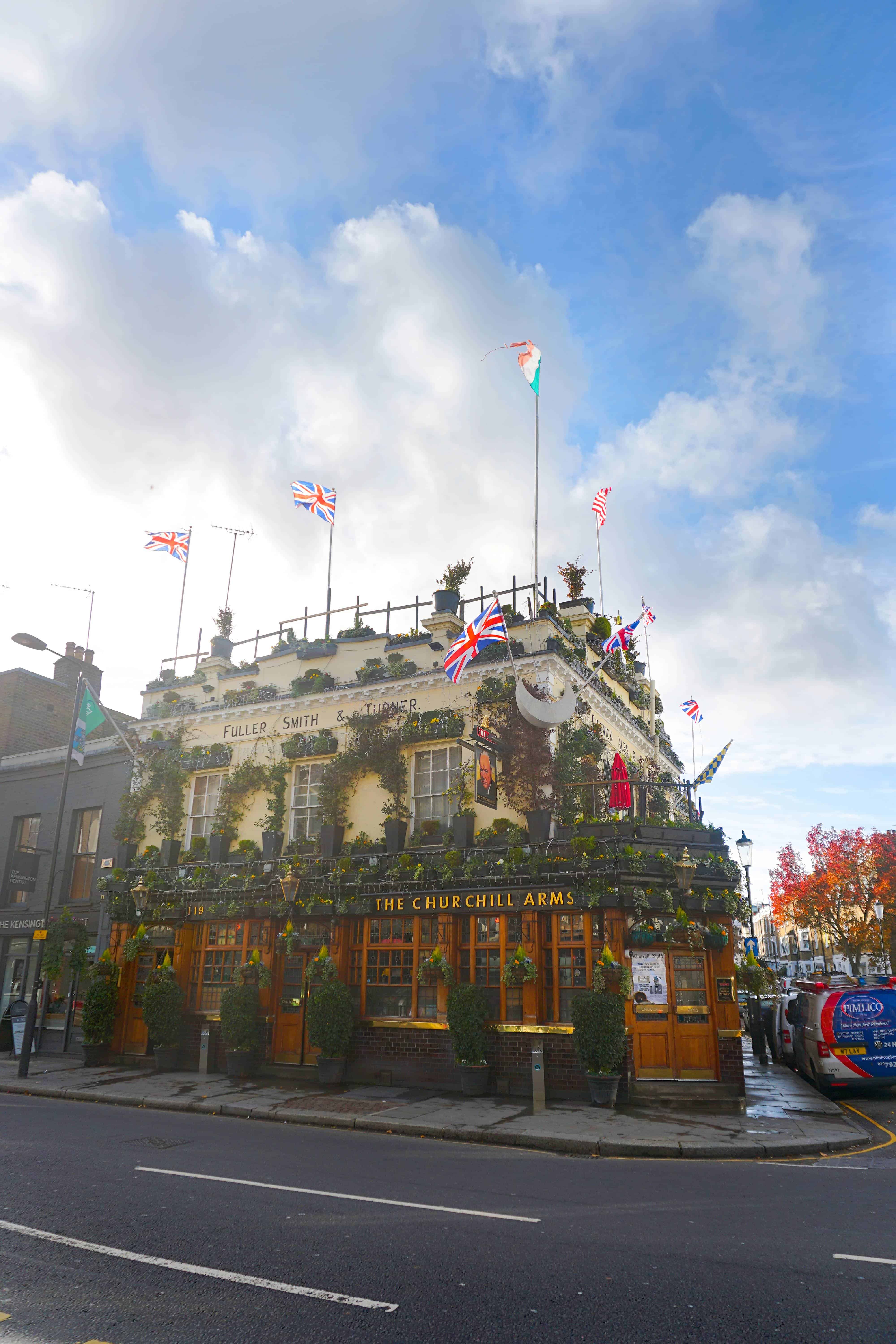 Churchill Arms Pub in London