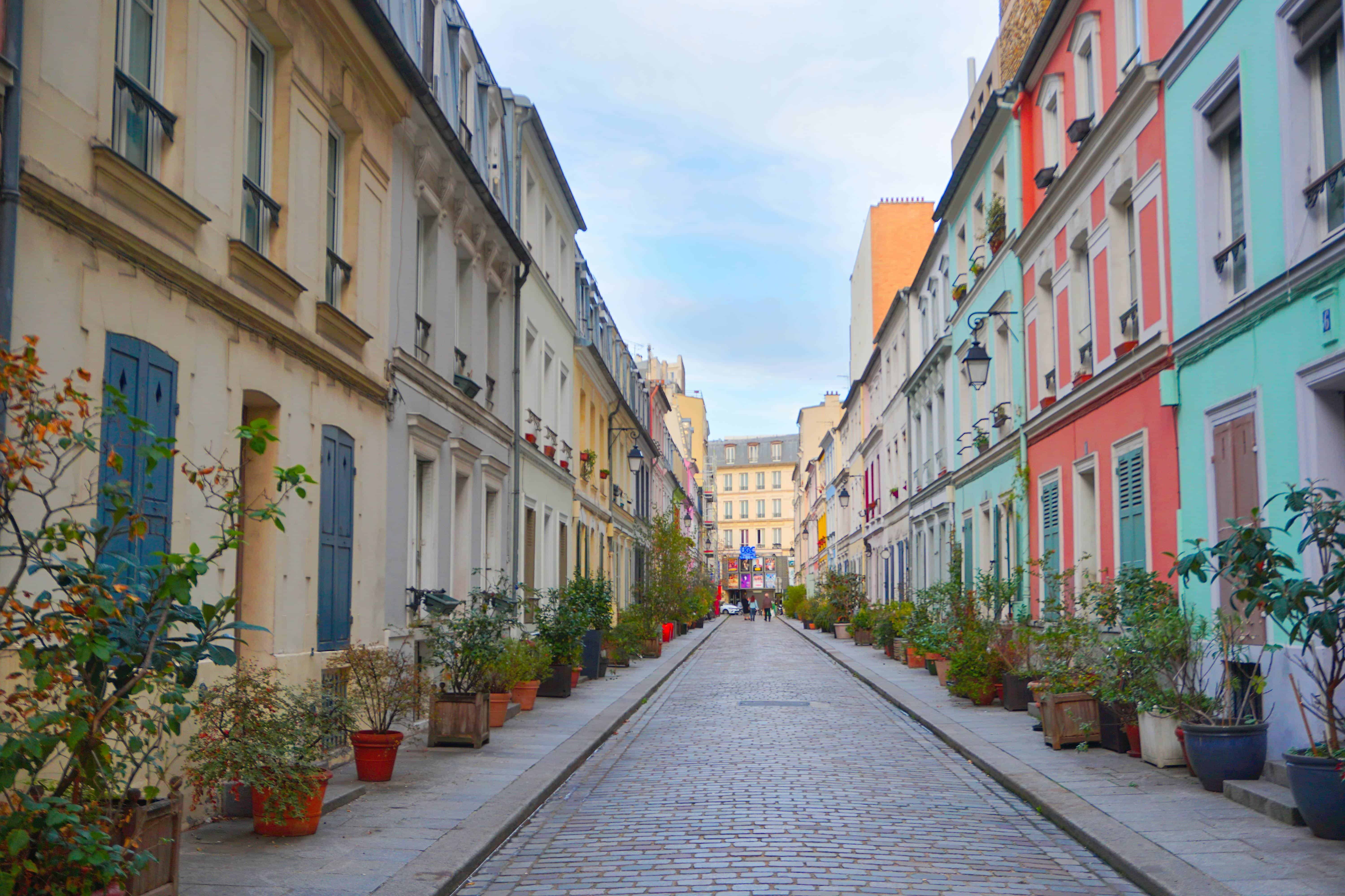 Rue Cremuix is one of the most colorful streets in Paris | best paris photography spots 