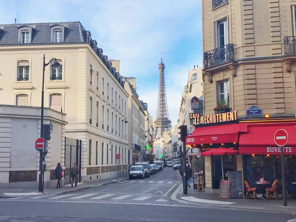 Rue Saint-Dominque is one of the best streets in Paris for the Eiffel Tower views | paris travel tips | paris photography 