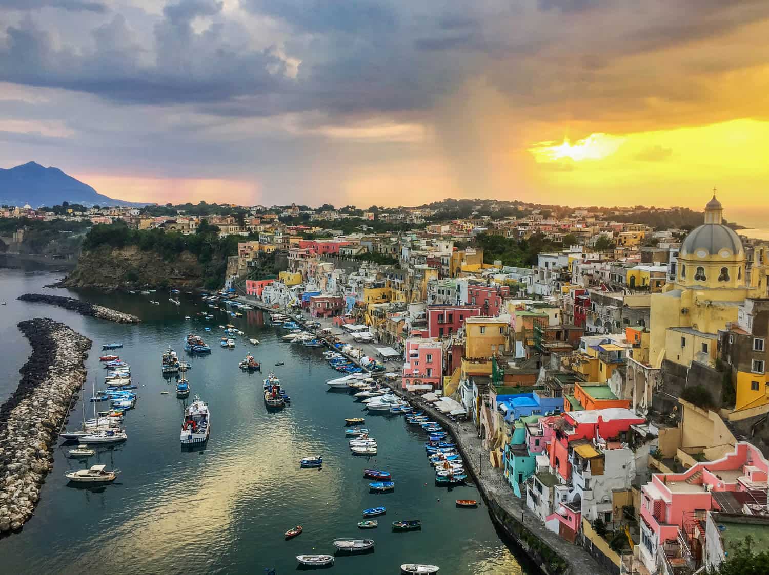 Procida is the smallest Island in italy off the coast of Naples 