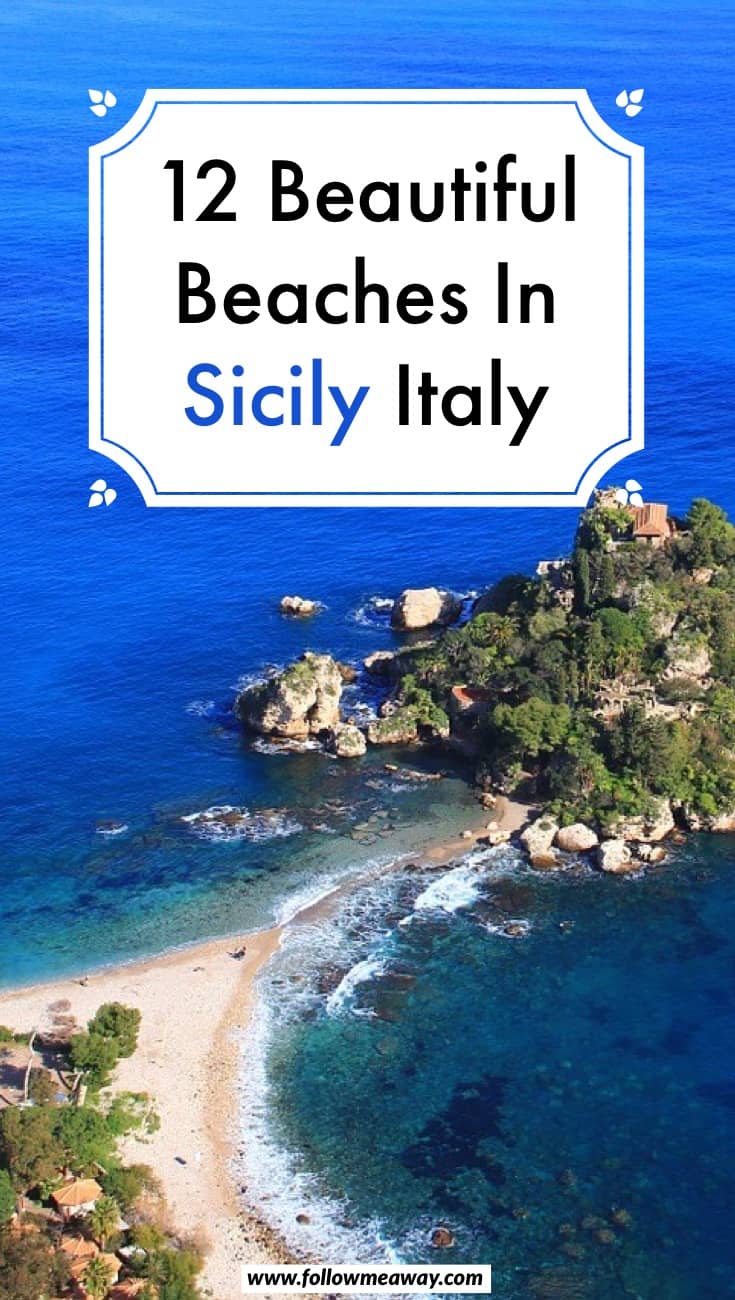 12 Beautiful Beaches In Sicily + Map To Find Them | Best things to do in Sicily Italy | Italy travel tips | what to do in Sicily | Italy travel tips to visit the beach 