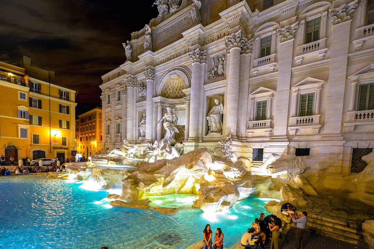 Rome is a wildly romantic Italian honeymoon location 