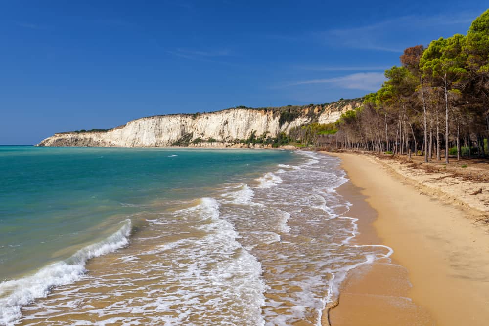 Eraclea Minoa beach in Sicily Italy