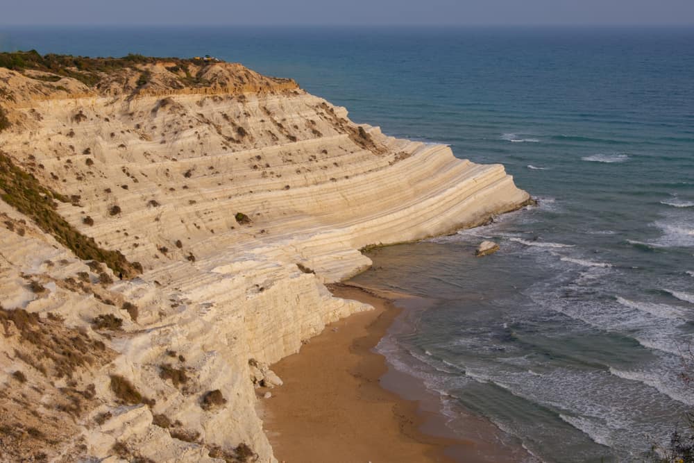 La Scala Dei Turchi is one of the most unique beaches in Sicily 