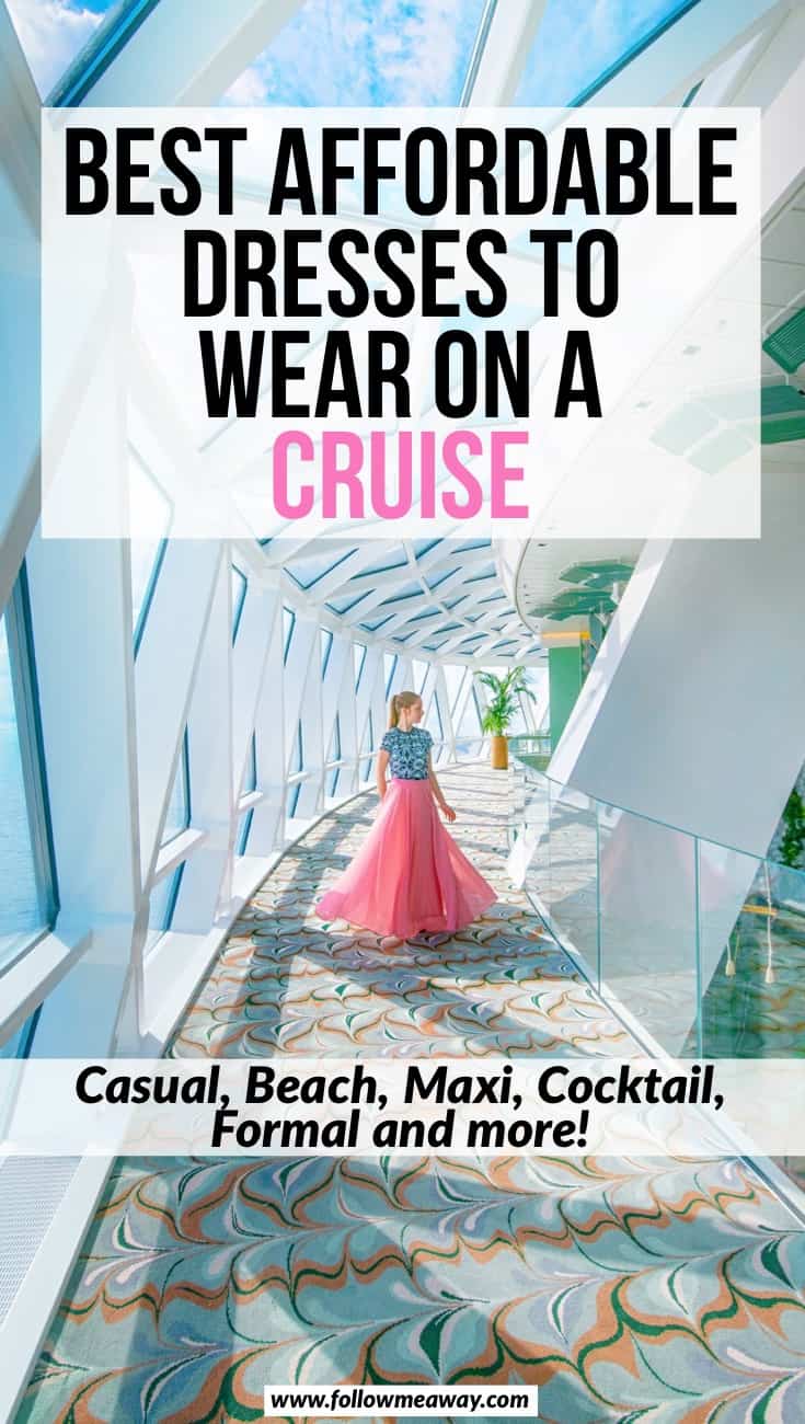 Best affordable dresses to wear on a cruise | cruise packing tips | what to wear on a cruise | cruise formal night | packing for a cruise for your first time | best dresses to pack for a cruise 