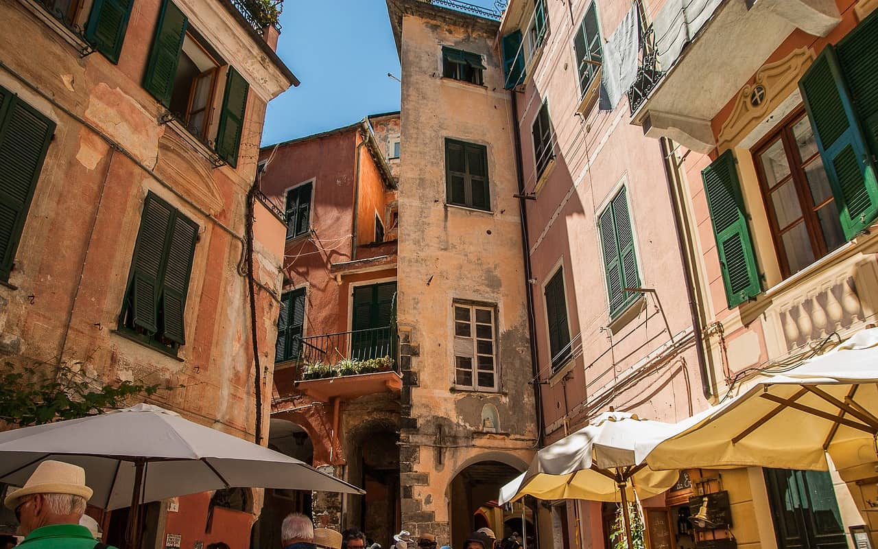Ancient buildings in Cinque Terre Italy