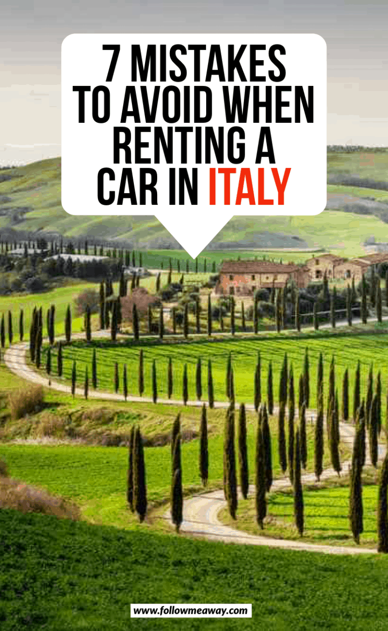 7 Big Mistakes To Avoid When Renting a Car in Italy Follow Me Away