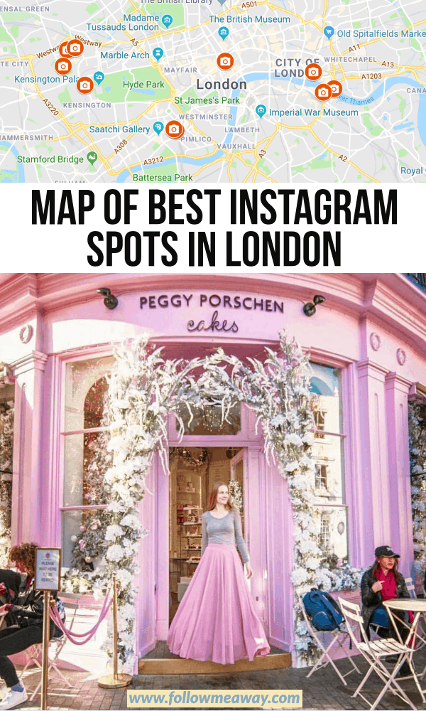 map of best instagram spots in london