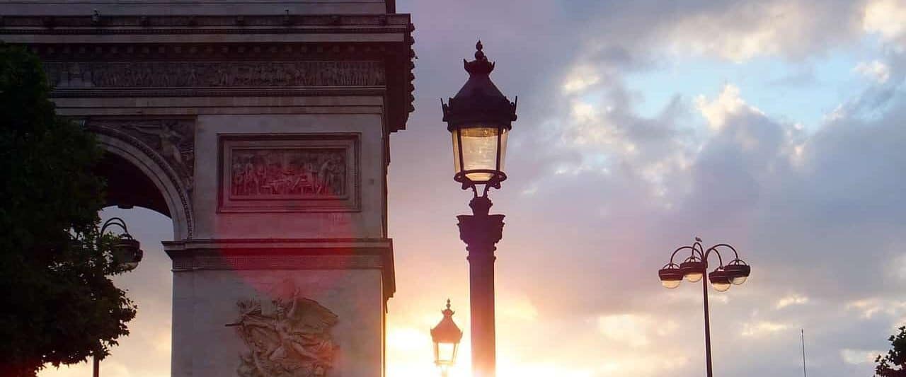 The Arc De Triumph is a great Paris sunrise spot