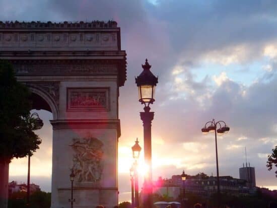 The Arc De Triumph is a great Paris sunrise spot