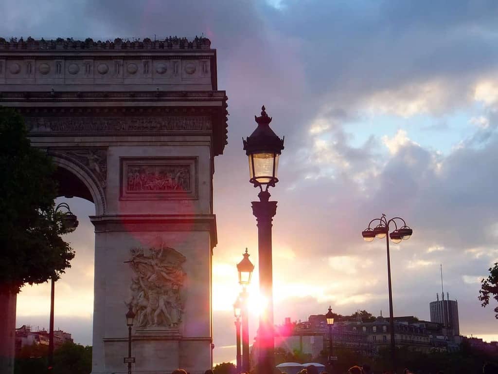 The Arc De Triumph is a great Paris sunrise spot 