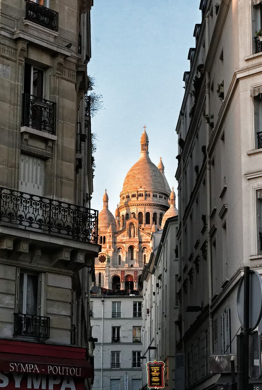 From Sacré-Cœur Basilica In Montmartre is a great place to see the sunrise in paris