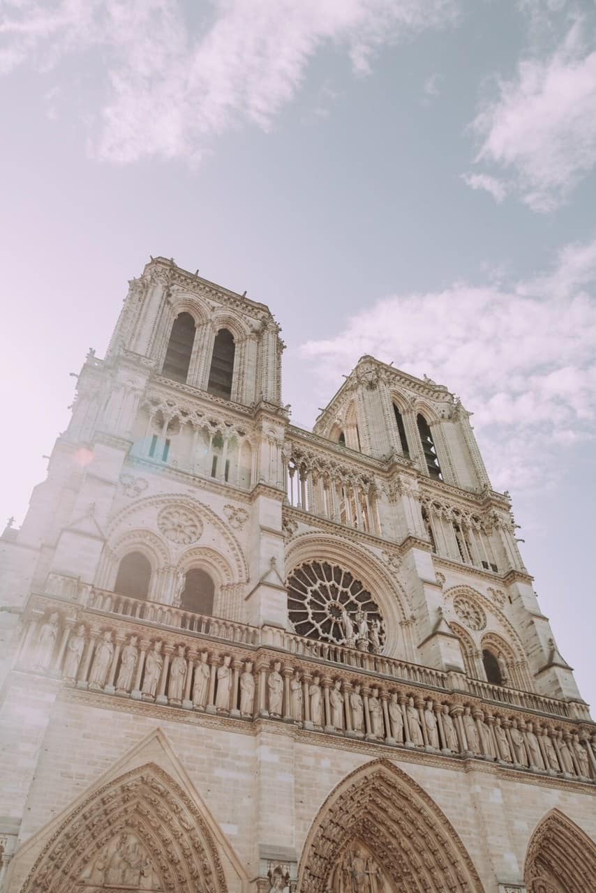 Notre Dame Cathedral is a unique place to see the Paris sunrise during your trip