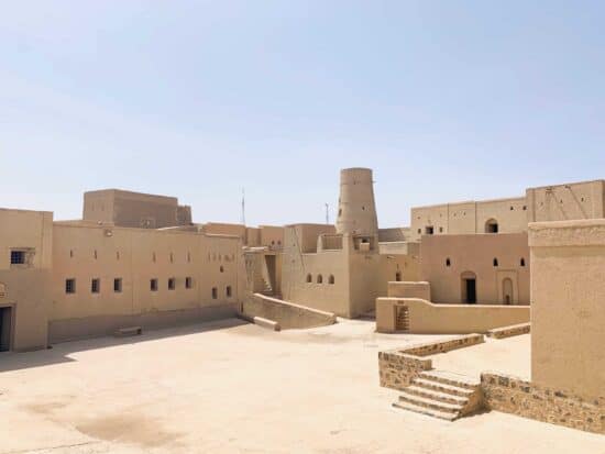 View of the inside courtyard at Bahla Fort