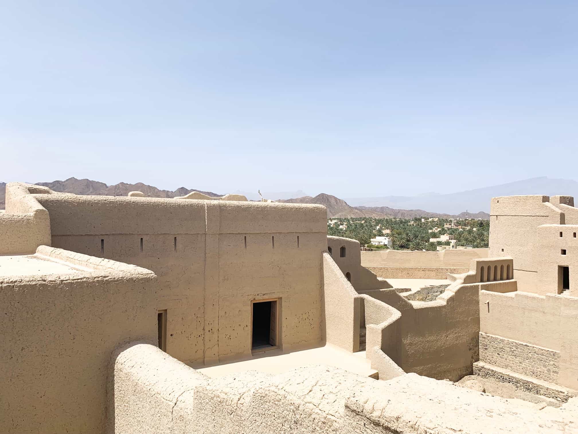 upper fort view at Bahla Fort in Oman
