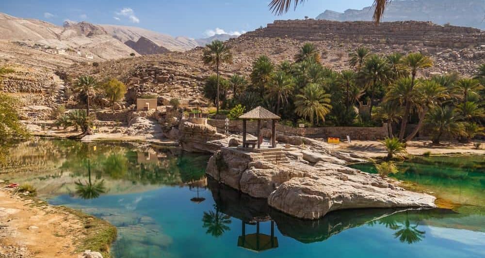 The beautiful Wadi Bani Khalid in Oman