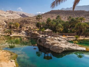 The beautiful Wadi Bani Khalid in Oman