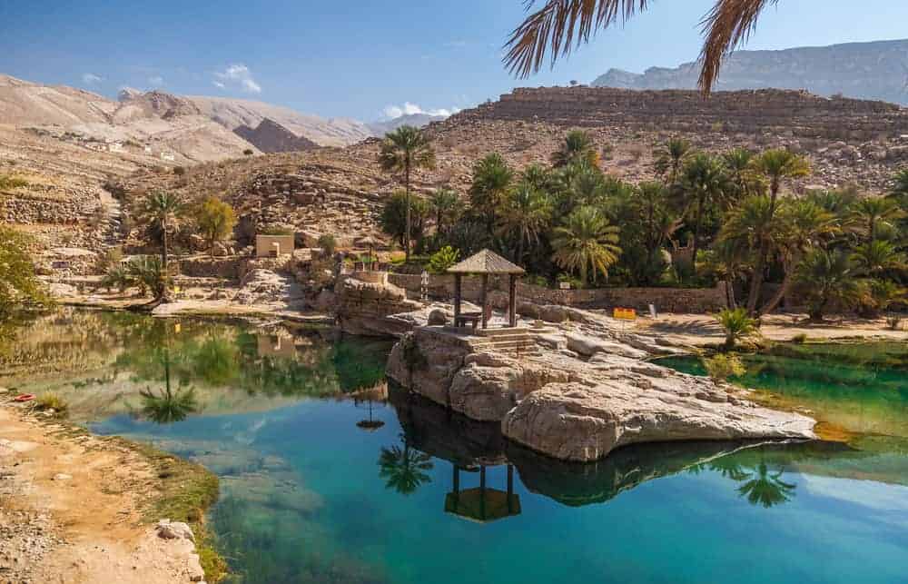 The beautiful Wadi Bani Khalid in Oman 