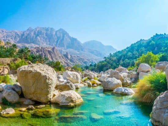 Wadi Tiwi Oman Blue pools