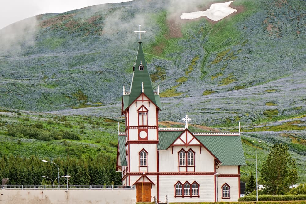 Husavikurkirkja Church is a magical church in Iceland 